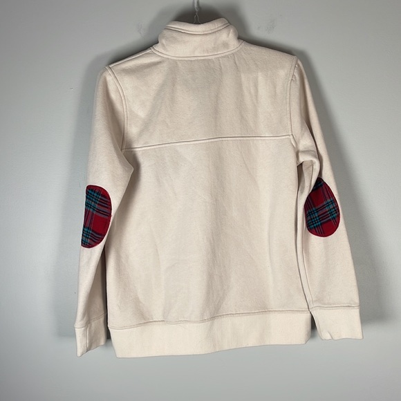 Entro Medium Cream Pullover red plaid - Picture 5 of 5